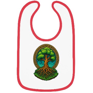 Discover Tree of Life Fantasy Illustration Bibs