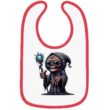 Discover Cosmic Skull Wizard – Creepy Arcane Sorcerer Bibs