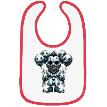 Discover Balloon Horror Clown – Creepy Carnival Nightmare Bibs