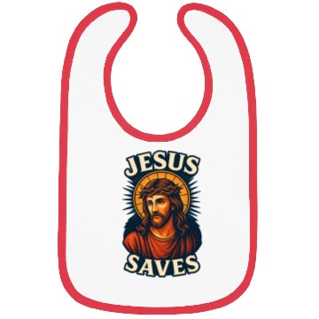 Discover Jesus Saves Bibs Design | Bold Semi-Realistic