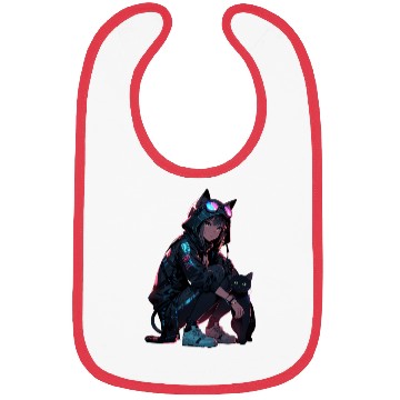 Discover Cyberpunk Catgirl Bibs