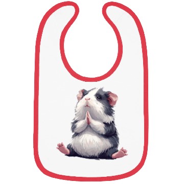 Discover Prayerful Guinea Pig Animal Zen Bibs