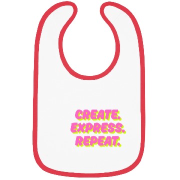 Discover Create. Express. Repeat. Creative Bibs