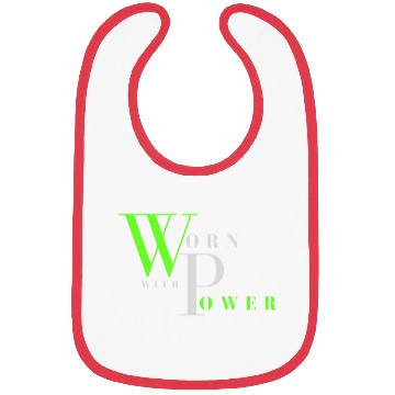 Discover Worn With Power Lime&Gray Bibs
