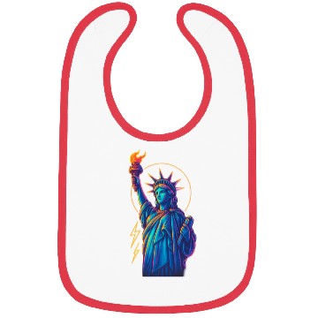 Discover Statue of Liberty Neon Bibs Design
