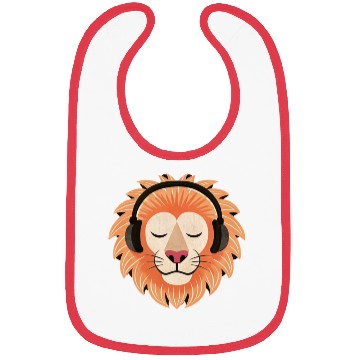 Discover Bass the Vinyl Lion Bibs