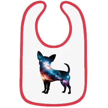 Discover Galaxy Chihuahua Silhouette Bibs