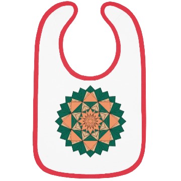 Discover Abstract Starburst Mandala Bibs