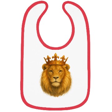 Discover Crowned Majesty The Lion’s Royal Presence Bibs