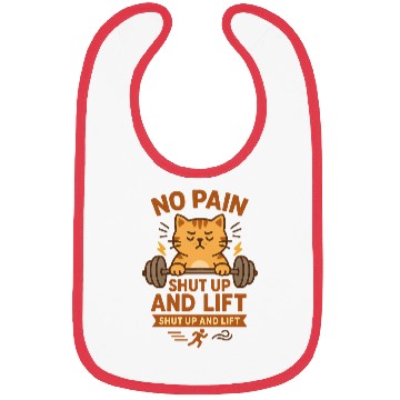 Discover Grumpy Gym Cat – No Pain Shut Up and Lift Bibs