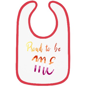 Discover Proud To Be Me Lesbian Pride LGBTQ Bibs