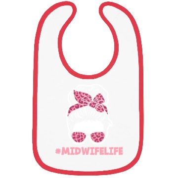 Discover Midwife Life Leopard Print Style Bibs