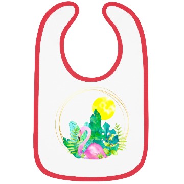 Discover summer vibes with flamingo Bibs