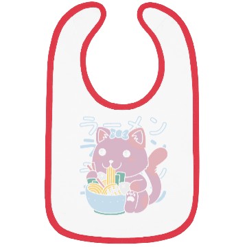 Discover Kawaii Fish Ramen Bibs