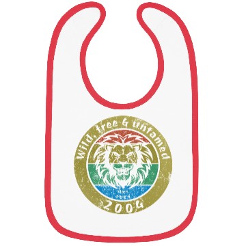 Discover 21st birthday Wild, free & untamed since 07/2004 Bibs