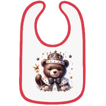 Discover Royal Teddy Bear Magic – Crowned Cutie with Sparkl Bibs