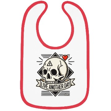 Discover Skull Banner – Live Another Day Bibs