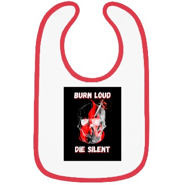 Discover Burn Loud Die Silent Skull Bibs