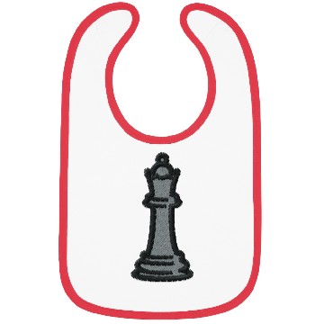 Discover Chess piece embroidered Bibs