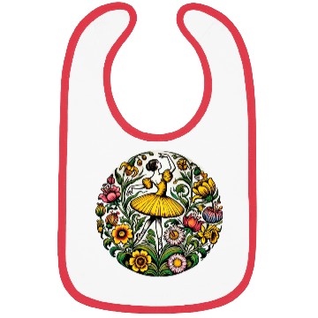Discover Yellow Ballerina Bibs