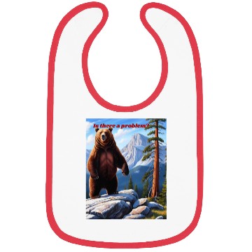 Discover Grizzly Bear Asks - Is There a Problem? Bibs