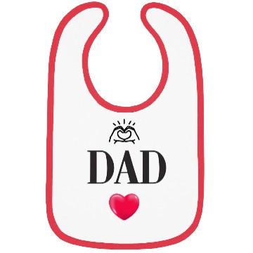 Discover Father's Day Tribute | Bold "DAD" Design Bibs