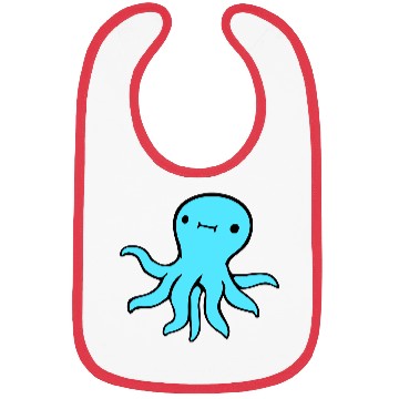 Discover Octopus squid tentacle cephalopod cute sweet comic Bibs