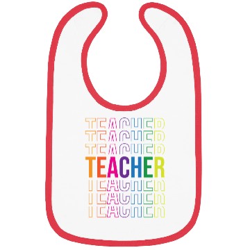 Discover Stacked Teacher Back To School Bibs