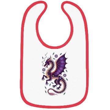 Discover Cosmic Dragon Tattoo Illustration Bibs