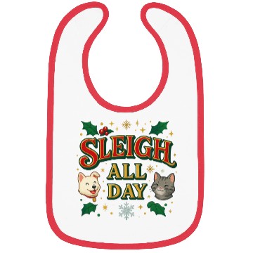 Discover Sleigh All Day – Cute Holiday Pet Edition Bibs