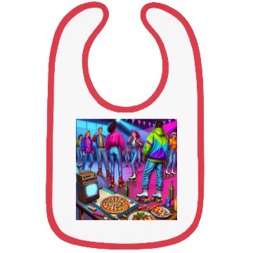 Discover Vibrant Retro Festival Gathering Bibs