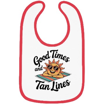 Discover Sunshine Sunset Tan Lines Artwork Bibs