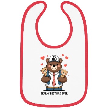 Discover Bear Dad – Beary Best Dad Ever Bibs