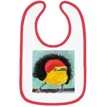 Discover Wire tailed Manakin Painting Bibs