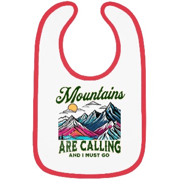 Discover Mountains Are Calling Retro Adventure Bibs
