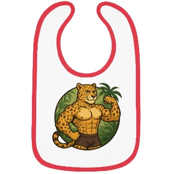 Discover Muscular Jungle Leopard Bibs
