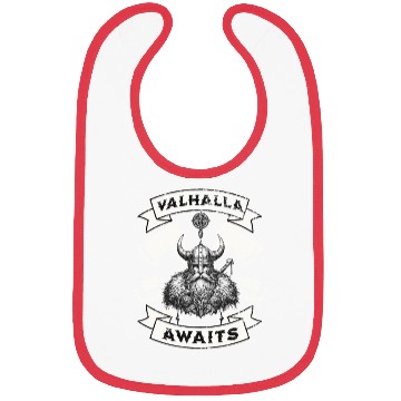 Discover Valhalla Awaits - Viking Warrior Design Bibs