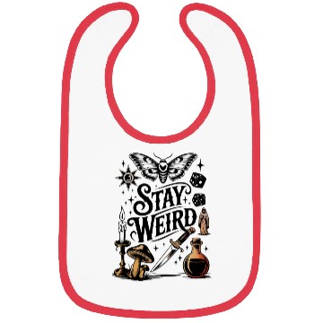 Discover Stay Weird - Mystical & Unique Design Bibs