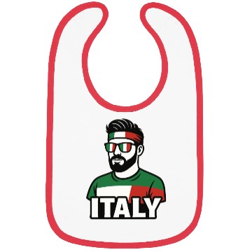 Discover Italy Fan Style Bibs