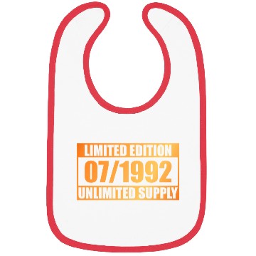 Discover 33rd birthday Limited Edition - ꝏ Supply 07/1992 Bibs