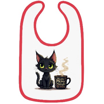 Discover Mystic Mews & Midnight Brews - Black Cat & Magic Bibs