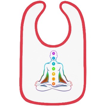 Discover Chakras – Neon Alignment | Vibrant 3D Vector Bibs