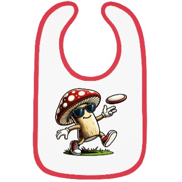 Discover Funny Mushroom Disc Golf Cool Frisbee Player Bibs
