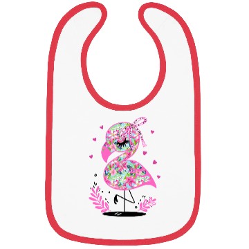 Discover Tropical Flamingo Coquette Summer Bibs