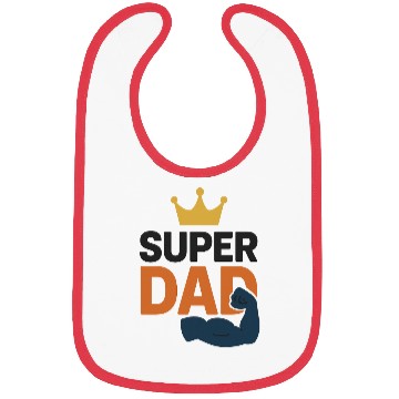 Discover Father's Day gift (super dad) Bibs