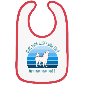 Discover Funny Husky Bibs