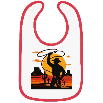 Discover Lasso the Sunset Cowboy Bibs