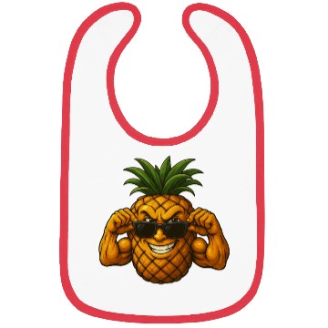 Discover Cool pineapple sunglasses muscles biceps fruit Bibs