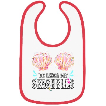 Discover She likes my Seashells summer crusin couple love Bibs