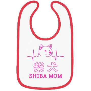 Discover Shiba Dog Mom Heartbeat Bibs